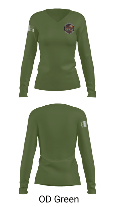 4th Division Late-Watch 28165234 Women's Long Sleeve V-neck Shirt - 54