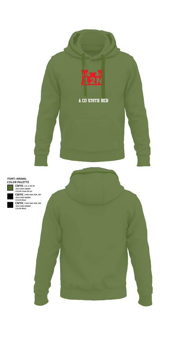 Hoodie, A co 578th BEB, , Teamtime, Team time, sublimation, custom sports apparel, team uniforms, spirit wear, spiritwear, sports uniforms, custom shirts, team store, custom team store, fundraiser sports, apparel fundraiser
