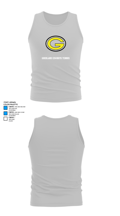 Goodland Cowboys Tennis 92635986 Tank Top - 13