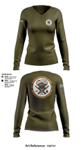 1/1 54829622 Women's Long Sleeve V-neck Shirt - 1