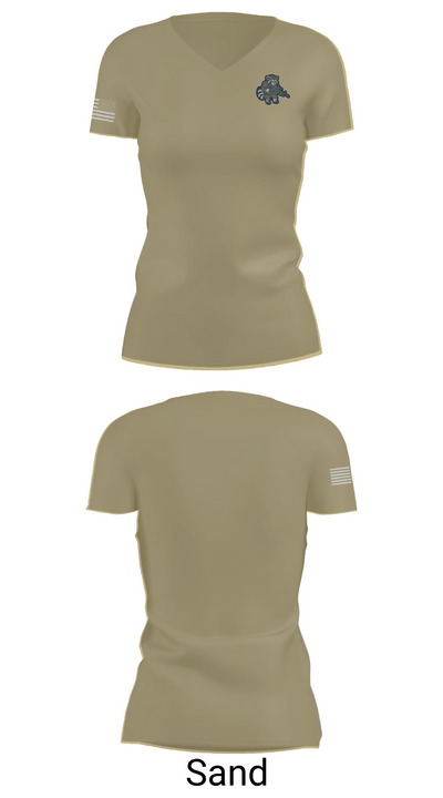 441st Engineer Company 54564095 Women's Short Sleeve V-neck Shirt - 88