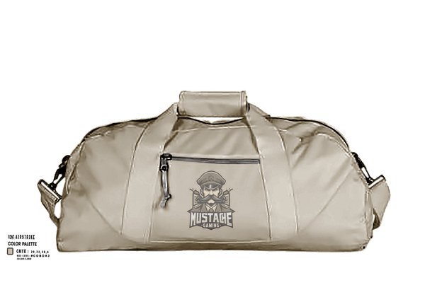 Duffle Bag, MUSTACHE, , Teamtime, Team time, sublimation, custom sports apparel, team uniforms, spirit wear, spiritwear, sports uniforms, custom shirts, team store, custom team store, fundraiser sports, apparel fundraiser