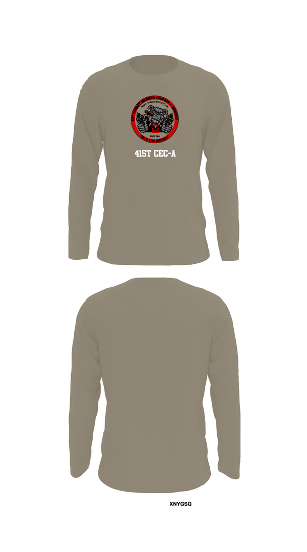 Long Sleeve Performance Shirt, 41st CEC-A, Army, Teamtime, Team time, sublimation, custom sports apparel, team uniforms, spirit wear, spiritwear, sports uniforms, custom shirts, team store, custom team store, fundraiser sports, apparel fundraiser