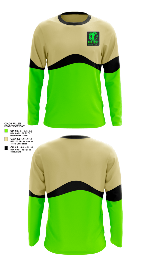 Long Sleeve Performance Shirt, Bigfoot Wines Lawn Care LLC, , Teamtime, Team time, sublimation, custom sports apparel, team uniforms, spirit wear, spiritwear, sports uniforms, custom shirts, team store, custom team store, fundraiser sports, apparel fundraiser