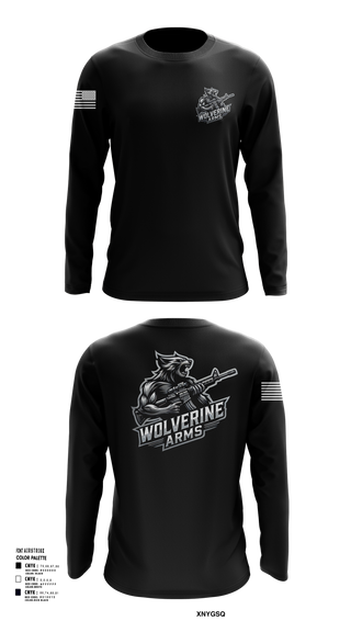 Long Sleeve Performance Shirt, Wolverine Arms, , Teamtime, Team time, sublimation, custom sports apparel, team uniforms, spirit wear, spiritwear, sports uniforms, custom shirts, team store, custom team store, fundraiser sports, apparel fundraiser