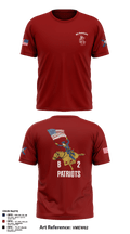 B2 Patriots barrel Old School Cotton Feel Shirt - 2