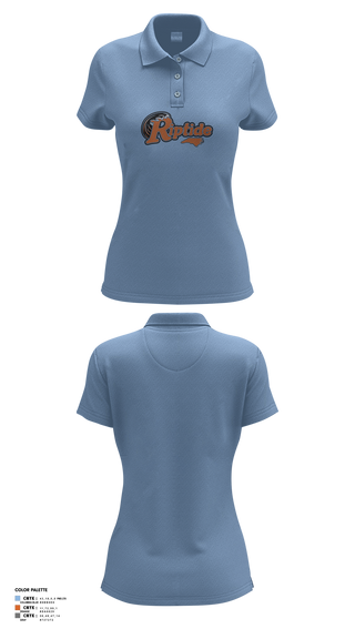 Womens Short Sleeve Performance Polo, Carolina Riptide, Baseball, Teamtime, Team time, sublimation, custom sports apparel, team uniforms, spirit wear, spiritwear, sports uniforms, custom shirts, team store, custom team store, fundraiser sports, apparel fundraiser