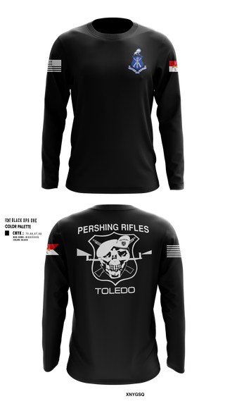Long Sleeve Performance Shirt, Pershing Rifles Troop L-1, , Teamtime, Team time, sublimation, custom sports apparel, team uniforms, spirit wear, spiritwear, sports uniforms, custom shirts, team store, custom team store, fundraiser sports, apparel fundraiser