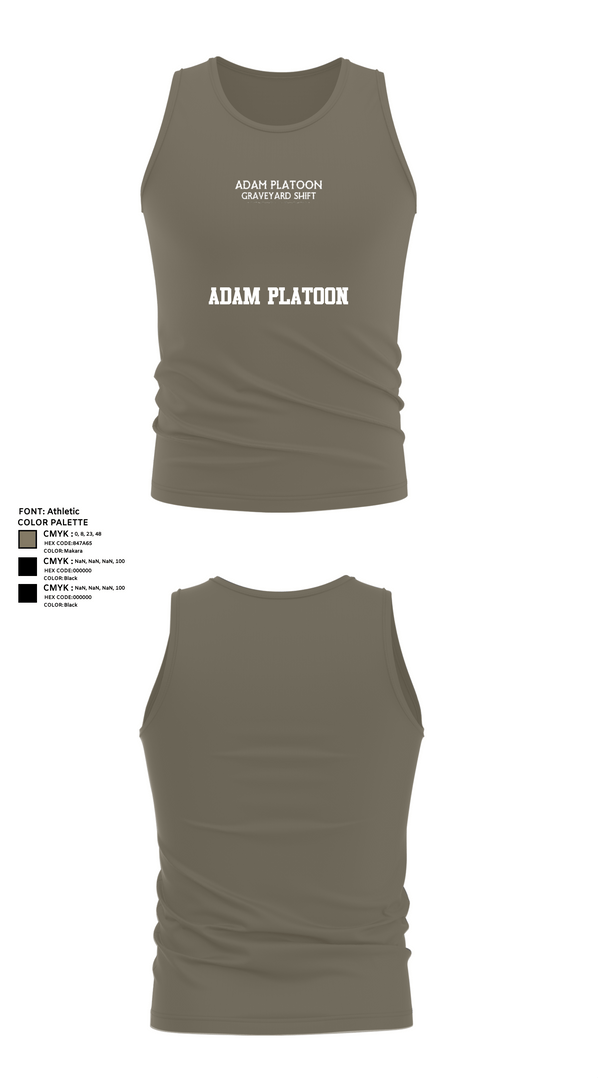Tank Top, Adam Platoon, , Teamtime, Team time, sublimation, custom sports apparel, team uniforms, spirit wear, spiritwear, sports uniforms, custom shirts, team store, custom team store, fundraiser sports, apparel fundraiser