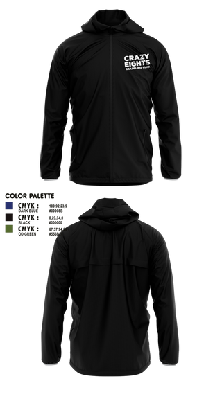 Windbreaker, Crazy Eights Grappling Club, Wrestling, Teamtime, Team time, sublimation, custom sports apparel, team uniforms, spirit wear, spiritwear, sports uniforms, custom shirts, team store, custom team store, fundraiser sports, apparel fundraiser
