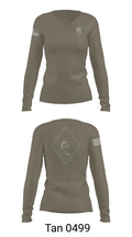 Chosen Co. 1-102D INF 80569563 Women's Long Sleeve V-neck Shirt - 77