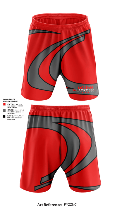 McLean Lacrosse 4222759 Athletic Shorts With Pockets - 1