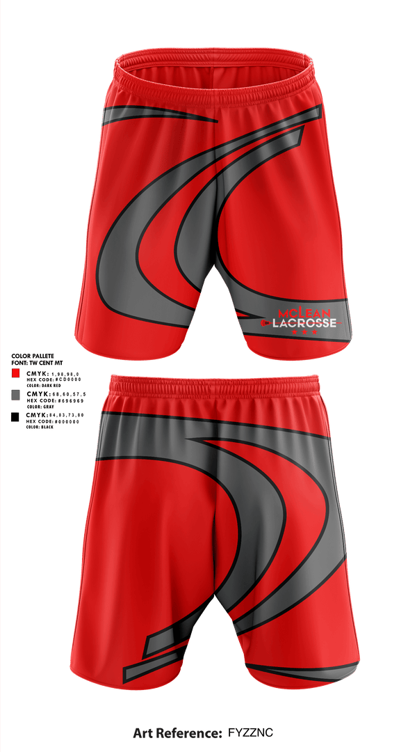 Athletic Shorts With Pockets, McLean Lacrosse, Men's Lacrosse, Teamtime, Team time, sublimation, custom sports apparel, team uniforms, spirit wear, spiritwear, sports uniforms, custom shirts, team store, custom team store, fundraiser sports, apparel fundraiser