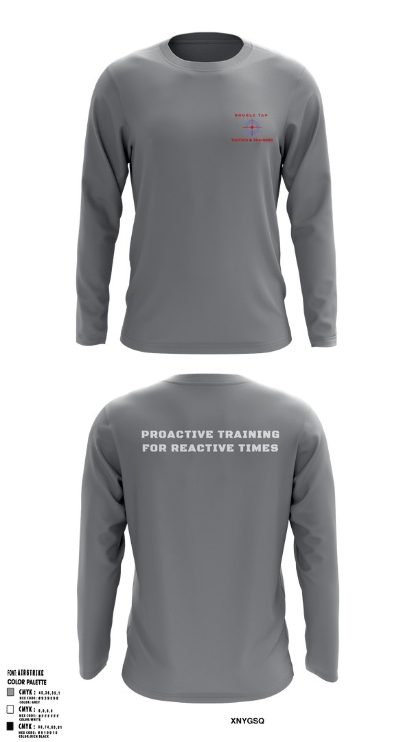 Long Sleeve Performance Shirt, Double Tap Tactics, , Teamtime, Team time, sublimation, custom sports apparel, team uniforms, spirit wear, spiritwear, sports uniforms, custom shirts, team store, custom team store, fundraiser sports, apparel fundraiser