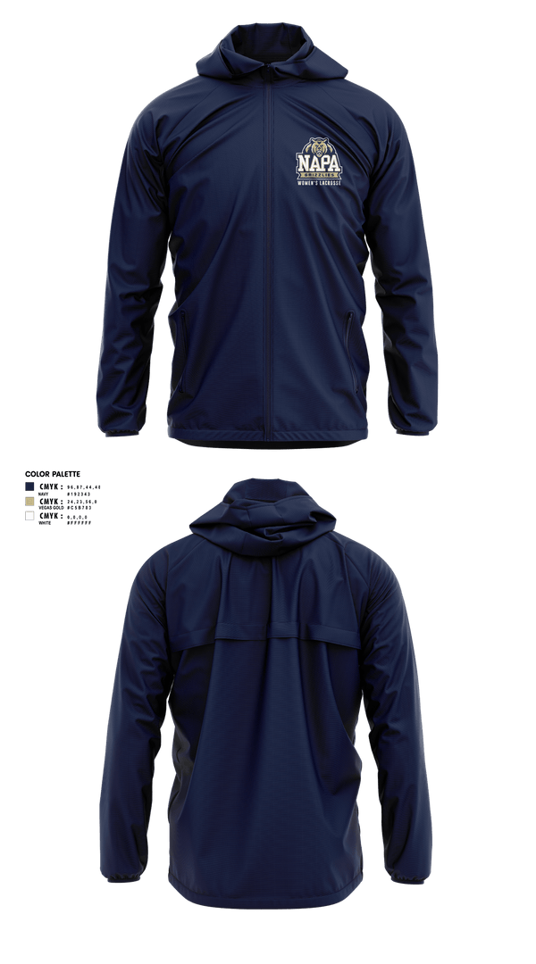Windbreaker, Napa Grizzlies, Women's Lacrosse, Teamtime, Team time, sublimation, custom sports apparel, team uniforms, spirit wear, spiritwear, sports uniforms, custom shirts, team store, custom team store, fundraiser sports, apparel fundraiser