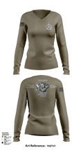 Rocket Rhinos 9238084 Women's Long Sleeve V-neck Shirt - 107
