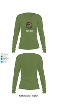 910th AMXS 63315708 Women's Long Sleeve V-neck Shirt - 42