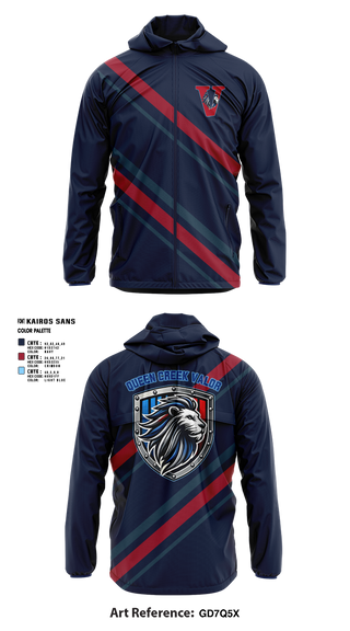 Windbreaker, Valor, , Teamtime, Team time, sublimation, custom sports apparel, team uniforms, spirit wear, spiritwear, sports uniforms, custom shirts, team store, custom team store, fundraiser sports, apparel fundraiser