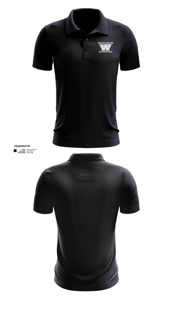 Short Sleeve Performance Polo, Westview Badminton, Spirit Store, Teamtime, Team time, sublimation, custom sports apparel, team uniforms, spirit wear, spiritwear, sports uniforms, custom shirts, team store, custom team store, fundraiser sports, apparel fundraiser