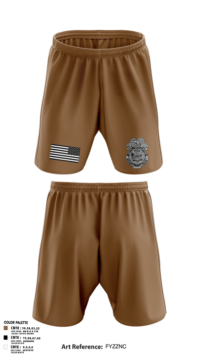328th MP Co. 60323681 Athletic Shorts With Pockets - 1