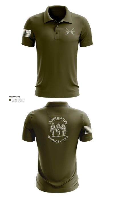 Silent Battles 26852061 Short Sleeve Performance Polo - 3