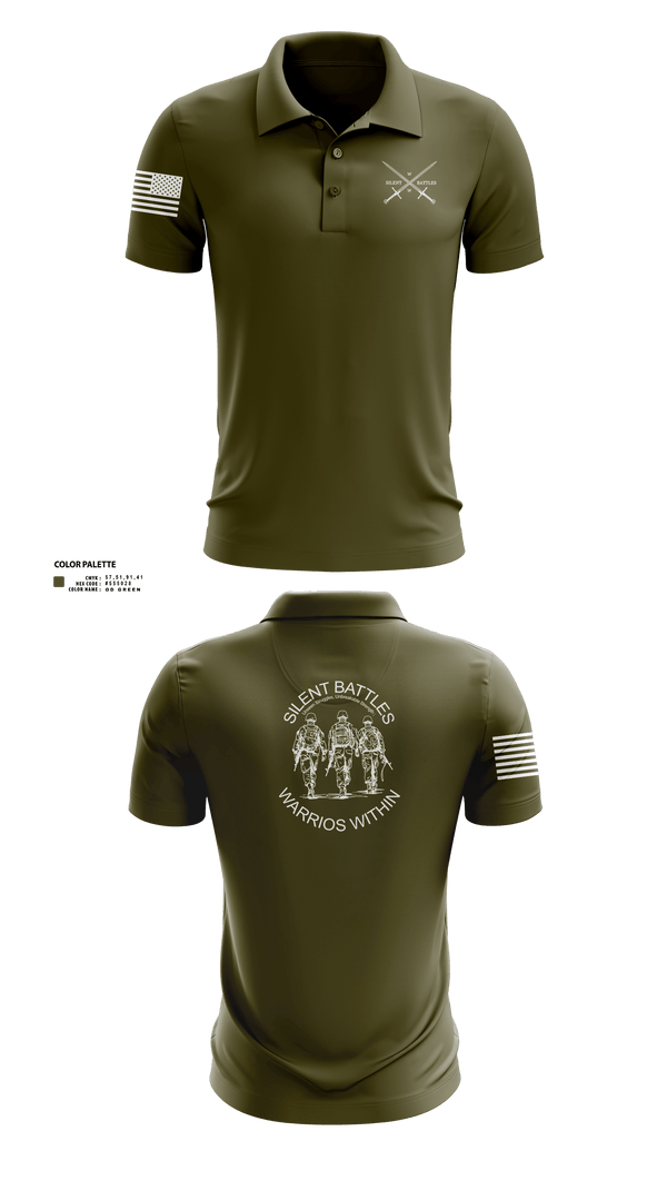 Short Sleeve Performance Polo, Silent Battles, , Teamtime, Team time, sublimation, custom sports apparel, team uniforms, spirit wear, spiritwear, sports uniforms, custom shirts, team store, custom team store, fundraiser sports, apparel fundraiser