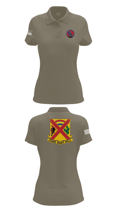 Charley troop 2-108 CAV 33316254 Women's Short Sleeve Performance Polo  - 71