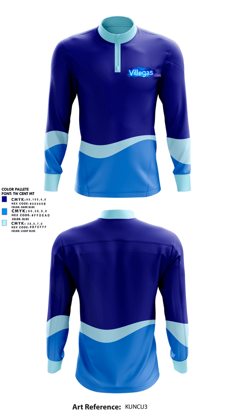 Quarter Zip Jacket, Villegas, Men's Soccer, Teamtime, Team time, sublimation, custom sports apparel, team uniforms, spirit wear, spiritwear, sports uniforms, custom shirts, team store, custom team store, fundraiser sports, apparel fundraiser
