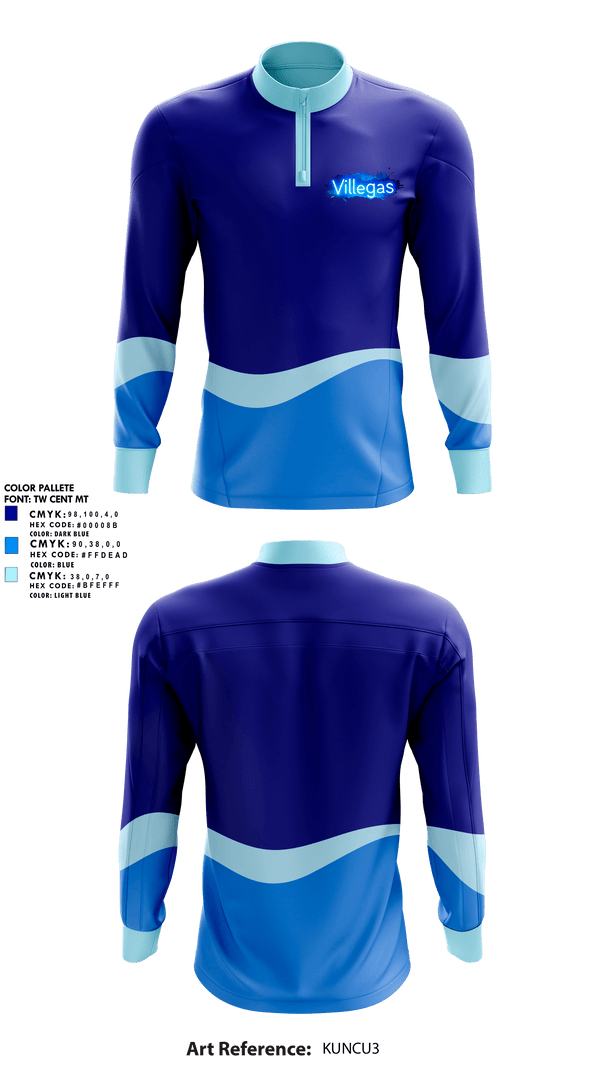 Quarter Zip Jacket, Villegas, Men's Soccer, Teamtime, Team time, sublimation, custom sports apparel, team uniforms, spirit wear, spiritwear, sports uniforms, custom shirts, team store, custom team store, fundraiser sports, apparel fundraiser