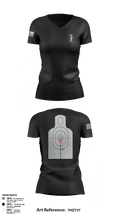 WIARNG Marksmanship 12854544 Women's Short Sleeve V-neck Shirt - 113