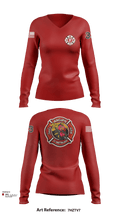 Glen Burnie 74238111 Women's Long Sleeve V-neck Shirt - 106