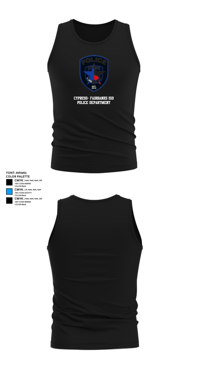 Cypress- Fairbanks ISD Police Department 56419862 Tank Top - 37