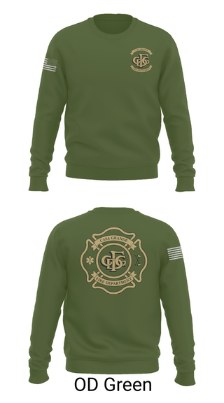 Crew Neck Sweatshirt, Casa Grande Fire Department, , Teamtime, Team time, sublimation, custom sports apparel, team uniforms, spirit wear, spiritwear, sports uniforms, custom shirts, team store, custom team store, fundraiser sports, apparel fundraiser
