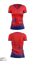 Spotsylvania High School Track & Field Women's Short Sleeve V-neck Shirt - 1