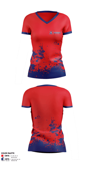 Womens Short Sleeve Vneck Shirt, Spotsylvania High School Track & Field, Track & Field, Teamtime, Team time, sublimation, custom sports apparel, team uniforms, spirit wear, spiritwear, sports uniforms, custom shirts, team store, custom team store, fundraiser sports, apparel fundraiser