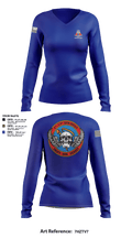 A Co, 2-13th Aviation Regiment 86069312 Women's Long Sleeve V-neck Shirt - 15