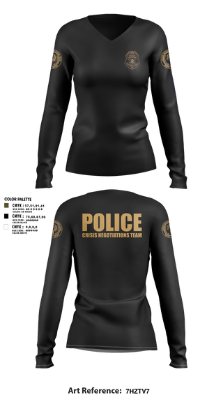 Womens Long Sleeve Vneck Shirt, MCPD CNT, Police, Teamtime, Team time, sublimation, custom sports apparel, team uniforms, spirit wear, spiritwear, sports uniforms, custom shirts, team store, custom team store, fundraiser sports, apparel fundraiser