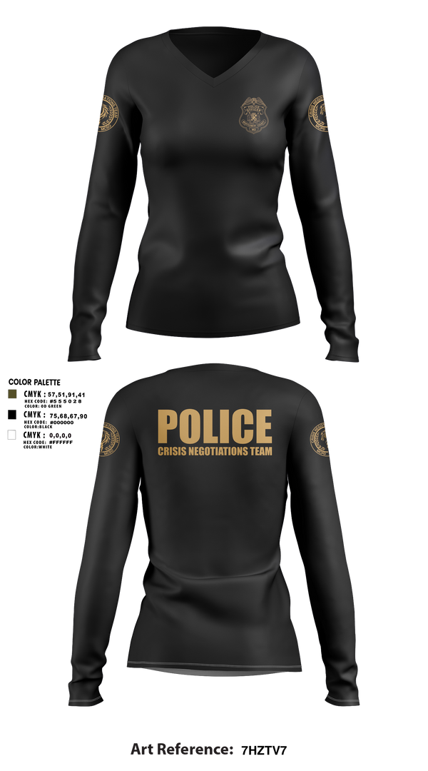 Womens Long Sleeve Vneck Shirt, MCPD CNT, Police, Teamtime, Team time, sublimation, custom sports apparel, team uniforms, spirit wear, spiritwear, sports uniforms, custom shirts, team store, custom team store, fundraiser sports, apparel fundraiser