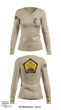 198th Infantry Training Brigade Women's Long Sleeve V-neck Shirt - 7 (1)