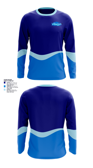 Long Sleeve Performance Shirt, Villegas, Men's Soccer, Teamtime, Team time, sublimation, custom sports apparel, team uniforms, spirit wear, spiritwear, sports uniforms, custom shirts, team store, custom team store, fundraiser sports, apparel fundraiser