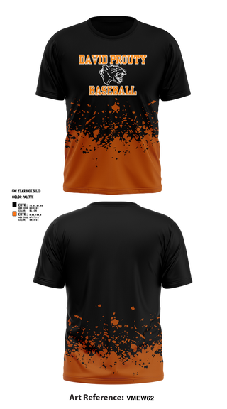 Short Sleeve Performance Shirt, David Prouty Panthers Baseball, Baseball, Teamtime, Team time, sublimation, custom sports apparel, team uniforms, spirit wear, spiritwear, sports uniforms, custom shirts, team store, custom team store, fundraiser sports, apparel fundraiser