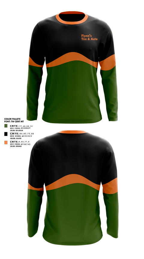 Long Sleeve Performance Shirt, Flynn's Tire & Auto, , Teamtime, Team time, sublimation, custom sports apparel, team uniforms, spirit wear, spiritwear, sports uniforms, custom shirts, team store, custom team store, fundraiser sports, apparel fundraiser