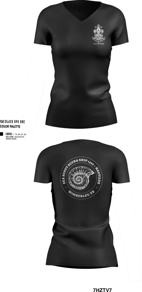 Womens Short Sleeve Vneck Shirt, Scuba Ship 1492, Swimming, Teamtime, Team time, sublimation, custom sports apparel, team uniforms, spirit wear, spiritwear, sports uniforms, custom shirts, team store, custom team store, fundraiser sports, apparel fundraiser