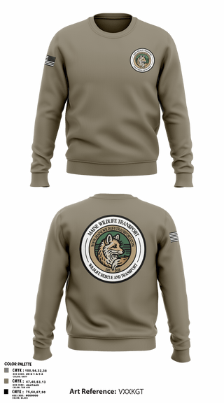 Crew Neck Sweatshirt, Maine Wildlife Transport, , Teamtime, Team time, sublimation, custom sports apparel, team uniforms, spirit wear, spiritwear, sports uniforms, custom shirts, team store, custom team store, fundraiser sports, apparel fundraiser