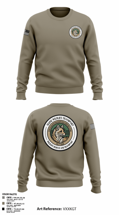 Maine Wildlife Transport 65150699 Crew Neck Sweatshirt - 5