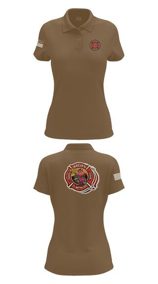 Womens Short Sleeve Performance Polo, Glen Burnie, Fire Department, Teamtime, Team time, sublimation, custom sports apparel, team uniforms, spirit wear, spiritwear, sports uniforms, custom shirts, team store, custom team store, fundraiser sports, apparel fundraiser