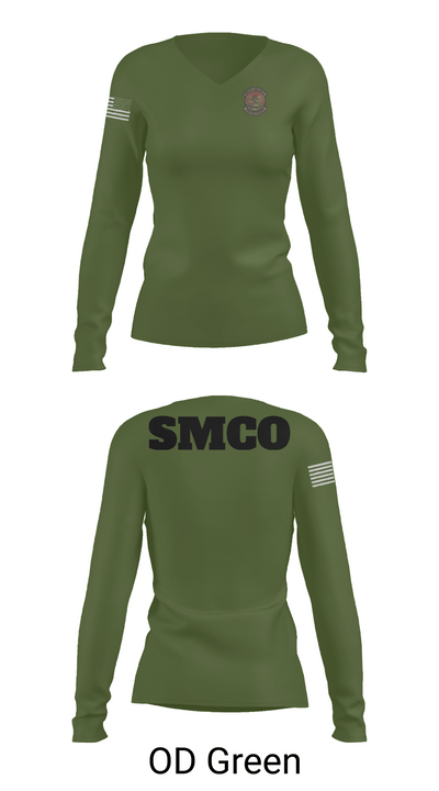 SMCO 97936482 Women's Long Sleeve V-neck Shirt - 57