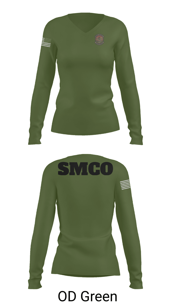 Womens Long Sleeve Vneck Shirt, SMCO, , Teamtime, Team time, sublimation, custom sports apparel, team uniforms, spirit wear, spiritwear, sports uniforms, custom shirts, team store, custom team store, fundraiser sports, apparel fundraiser