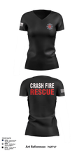 ISA Air base Fire Dept. 19172110 Women's Short Sleeve V-neck Shirt - 69
