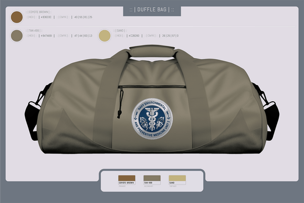 Duffle Bag, PREVENTATIVE MEDICINE, , Teamtime, Team time, sublimation, custom sports apparel, team uniforms, spirit wear, spiritwear, sports uniforms, custom shirts, team store, custom team store, fundraiser sports, apparel fundraiser